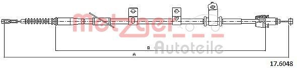 METZGER Câble de frein à main 17.6048 Kia SOUL Frein de parking METZGER 17.6048