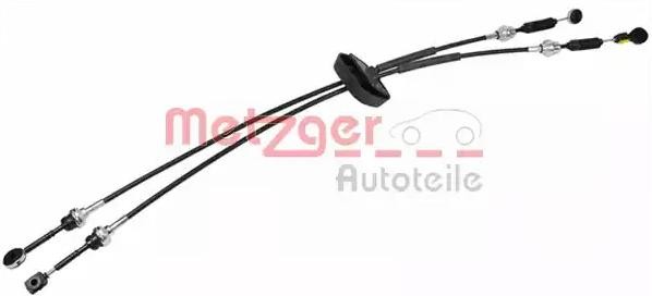METZGER Kabel, manuel gearkasse 3150048 METZGER 3150048 Gearskiftekabel Porsche PANAMERA originale