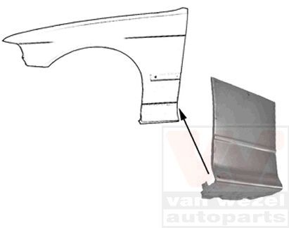 VAN WEZEL Wing fender 0640155 VAN WEZEL 0640155 BMW E36 Compact wing front and rear price