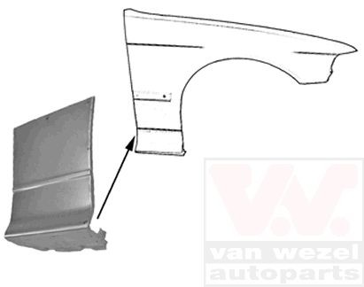 VAN WEZEL Φτερό 0640156 VAN WEZEL 0640156 Φτερό