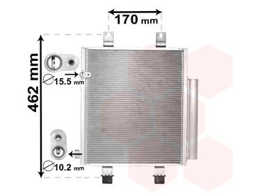 Kondensor, klimatanläggning VAN WEZEL 11005072 VAN WEZEL 11005072 Kondensor klimatanläggning DAIHATSU MIRA / CUORE 2015