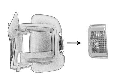 VAN WEZEL Clignotant 1651915 1651915 Clignotant de rétroviseur PEUGEOT 3008 VAN WEZEL