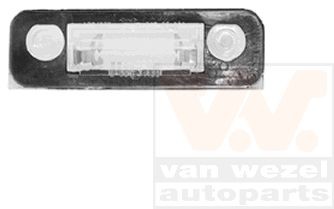 VAN WEZEL Kentekenlamp 1825920 1825920 Kentekenplaatverlichting FORD FUSION VAN WEZEL