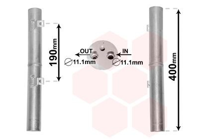 VAN WEZEL Secador, ar condicionado 3000D600 Filtro secador do ar condicionado VAN WEZEL Honda S2000 3000D600