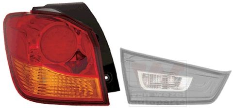 Rear light VAN WEZEL 3201931 VAN WEZEL 3201931 Rear lights Mitsubishi ASX 2023