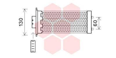 VAN WEZEL Siltummainis, Salona apsilde 37006573 VAN WEZEL 37006573 Salona apsildes radiators CHEVROLET CAPTIVA cena