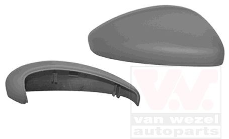 VAN WEZEL Cover, outside mirror 4034844 CITROЁN DS3 VAN WEZEL wing mirror cover 4034844