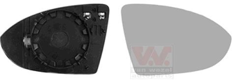 VAN WEZEL Spoguļstikls, Ārējais atpakaļskata spogulis 5766838 VAN WEZEL 5766838 Spoguļstikls Volvo S80 orģinālās