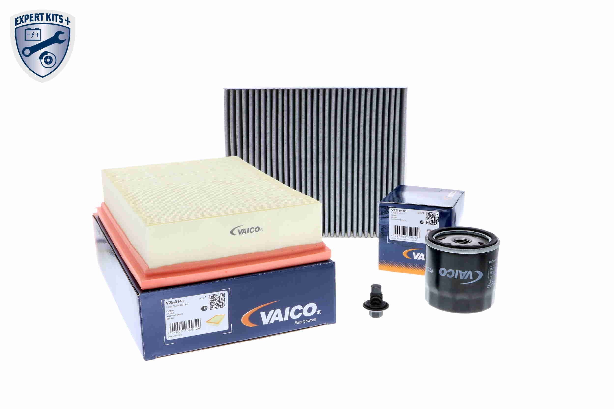 VAICO Osade komplekt, inspektsioon V25-0785 VAICO V25-0785 Filter-komplekt Ford Fiesta Mk6 originaal hind
