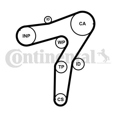 Registerrem CONTITECH CT1183 CONTITECH CT1183: Tannreim Opel INSIGNIA 2023