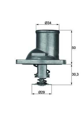 MAHLE Termostato motore TI 1 92 MAHLE TI 1 92 Termostato refrigerante Pickup II (TF) prezzo