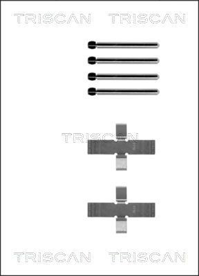 TRISCAN Monteringssett, bremseklosser 8105 101237 TRISCAN 8105101237 Tibehørsett, skivebremse belegg 99 Coupe pris