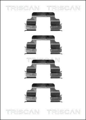 TRISCAN Monteringssett, bremseklosser 8105 101613 TRISCAN 8105101613 Tibehørsett, skivebremse belegg Seat CORDOBA originale