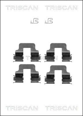 TRISCAN Kit d'accessoires, plaquette de frein à disque 8105 101619 Kit d'accessoires, plaquette de frein à disque TRISCAN ZAFIRA 8105 101619 pas cher