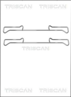 TRISCAN Kit de acessórios, pastilhas de travão 8105 101642 8105 101642 Kit de acessórios, pastilhas de travão JAGUAR XF TRISCAN