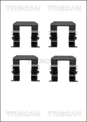 TRISCAN Kit d'accessoires, plaquette de frein à disque 8105 101644 Opel ZAFIRA Kit d'accessoires, plaquette de frein à disque TRISCAN 8105 101644