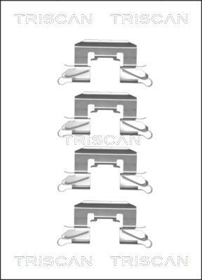 TRISCAN Accessory Kit, disc brake pads 8105 101658 price Mazda DE Brake pad fitting kit 8105 101658 TRISCAN