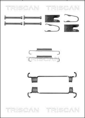 TRISCAN Tilbehørsett, håndbremsesko 8105 152563 8105 152563 Tilbehørsett bremsesko CITROËN NEMO TRISCAN
