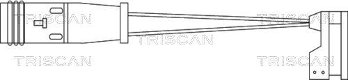 TRISCAN Varoitinsarja, jarrupalat 8115 10009 Mercedes Vito W447 jarrupalojen kulumisen ilmaisin TRISCAN 8115 10009