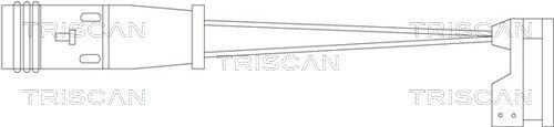 TRISCAN Indikatoru komplekts, Bremžu uzliku nodilums 8115 10010 Bremžu kluču nodiluma devējs TRISCAN GLC 8115 10010 lēti