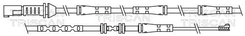 TRISCAN Slitvarnarsats, bromsbelägg 8115 11061 8115 11061 TRISCAN bromsbeläggsensor BMW X5