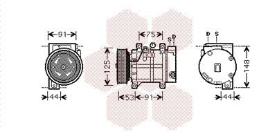VAN WEZEL Compressore aria condizionata 1300K259 1300K259 costo Compressore aria condizionata NISSAN NT400 VAN WEZEL