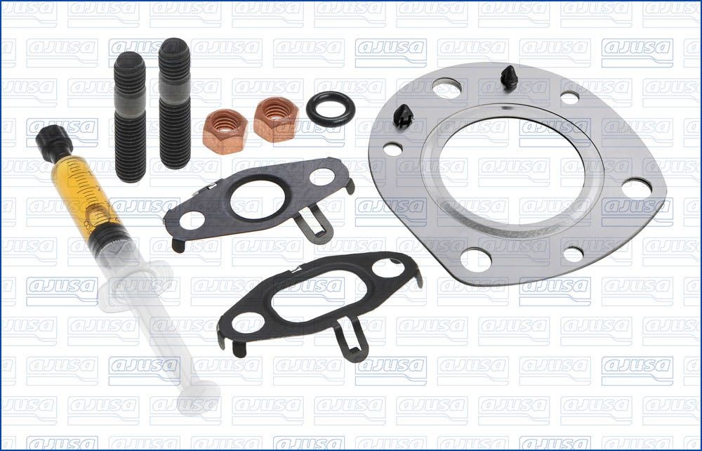 AJUSA Σετ τοποθέτησης, φορτιστής JTC11782 AJUSA JTC11782 Φλάντζα υπερπληρωτή καυσαερίων Mercedes C117 τιμες