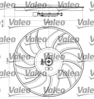VALEO Køleventilator 696350 Køleventilator VALEO COUPE 696350 billig