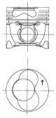 IPSA Piston PI003100 VOLVO IPSA piston PI003100