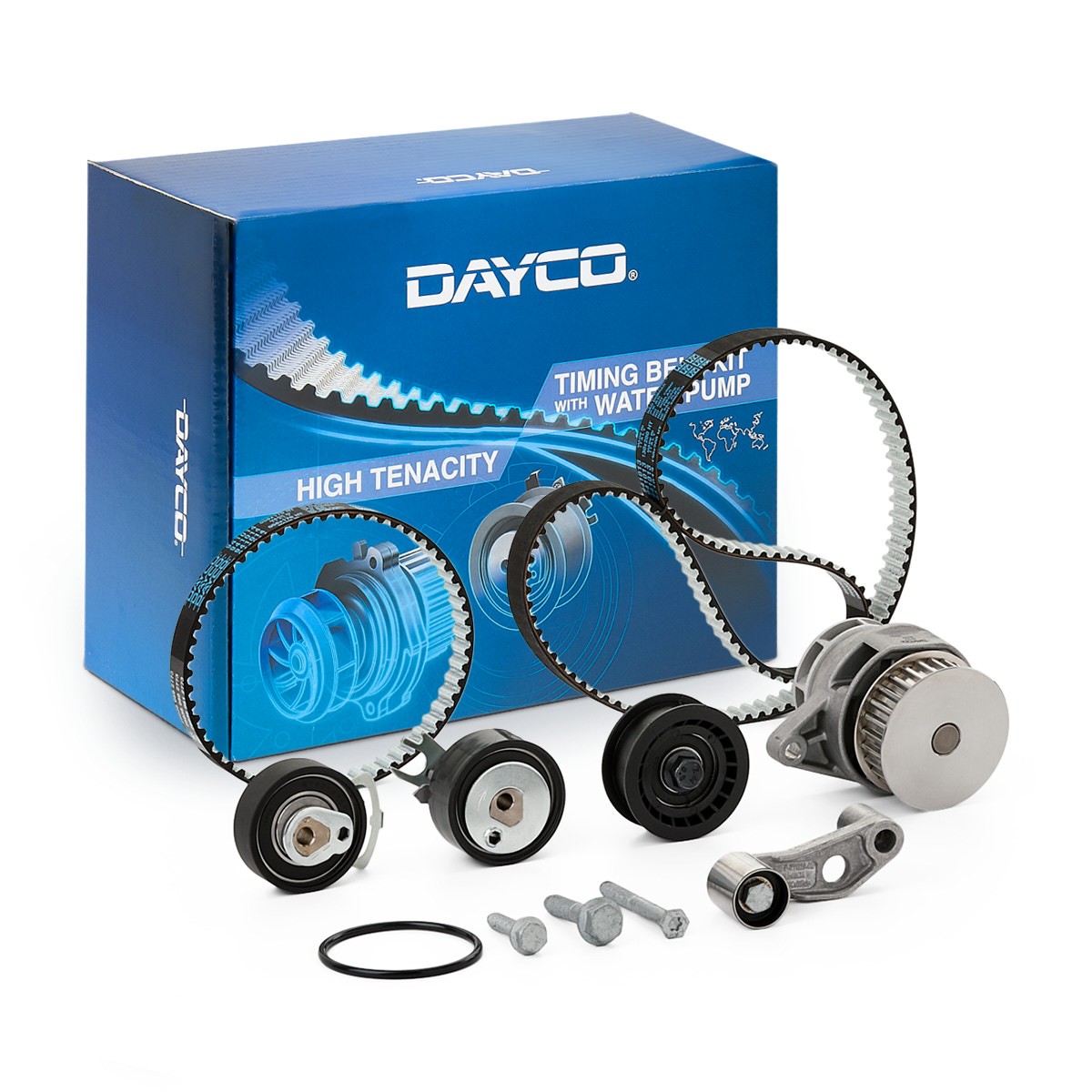 DAYCO Σετ ιμάντα χρονισμού με αντλία νερού KTBWP3471 KTBWP3471 Σετ ιμάντα χρονισμού με αντλία νερού DAYCO AUDI COUPE