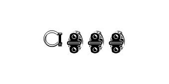 HJS Monteringssett, lyddemping 82 23 4116 HJS 82234116 Monteringssett lyddemping Renault Clio 3 Van pris