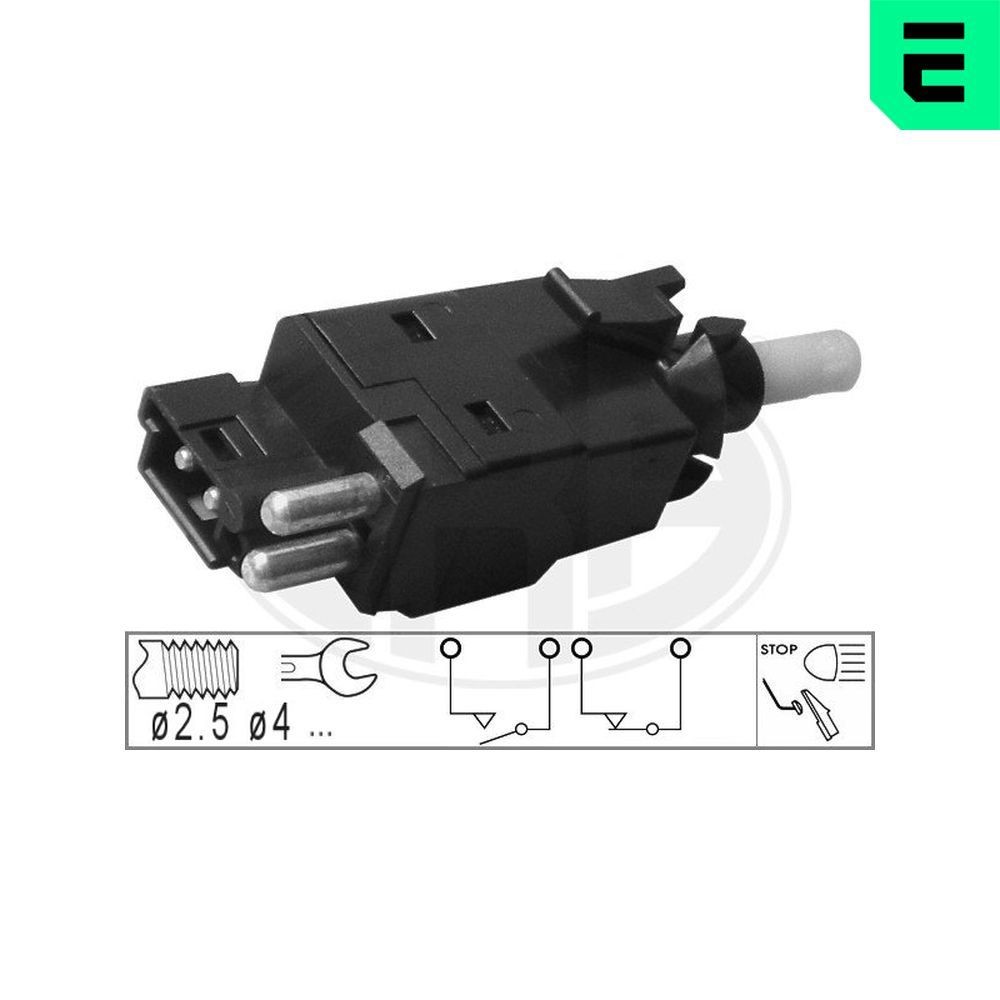 ERA Interruptor de luz de stop 330058 Conector de pedal de travão VOLVO ERA 330058
