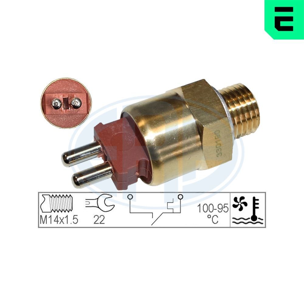 ERA Temperatuurschakelaar, radiateurventilator 330190 Porsche BOXSTER Temperatuurschakelaar radiateurventilator ERA 330190