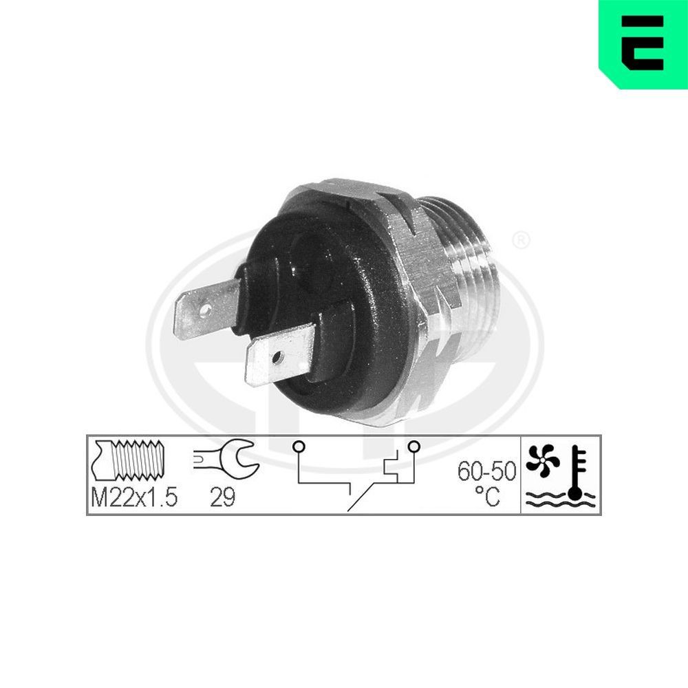 ERA Interruptor de temperatura, ventilador do radiador 330173 330173 Interruptor de temperatura ventilador do radiador SKODA SUPERB ERA