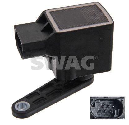 SWAG Sensor, Xenonlicht (lichtstraalregeling) 20 93 6921 Stelmotor koplamp SWAG AUDI 20 93 6921