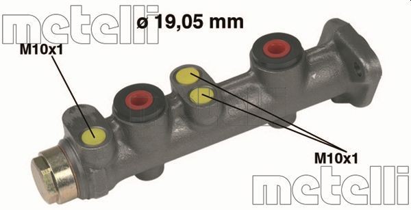 Bomba central dos travões METELLI 05-0028 METELLI 05-0028 Cilindro principal de travão FIAT UNO 2018