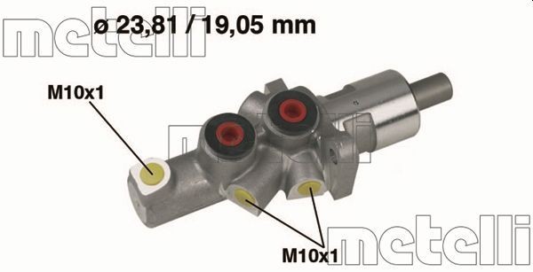 METELLI Huvudbromscylinder 05-0177 Mercedes W124 Kombi Huvudbromscylinder METELLI 05-0177