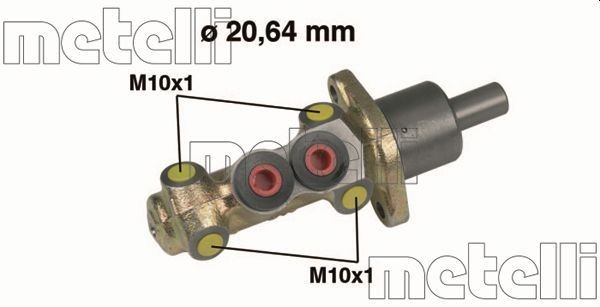 METELLI Κεντρική αντλία φρένων 05-0207 METELLI 05-0207 Αντλια φρενων Volkswagen Polo 6N1 τιμες