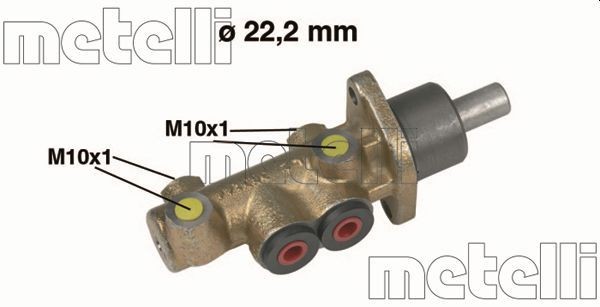 Hoofdremcilinder METELLI 05-0278 METELLI 05-0278 Hoofdremcilinder FIAT FIORINO 2005