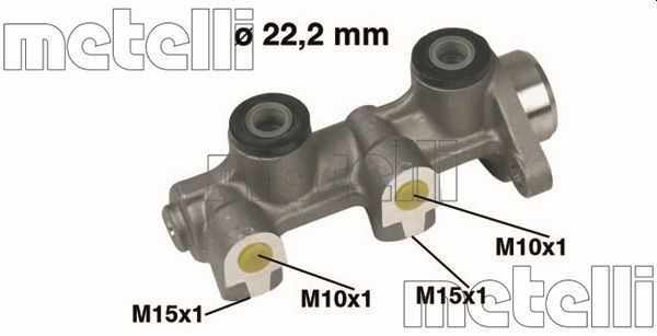 Huvudbromscylinder METELLI 05-0336 METELLI 05-0336: Huvudbromscylinder Daewoo LUBLIN 2009