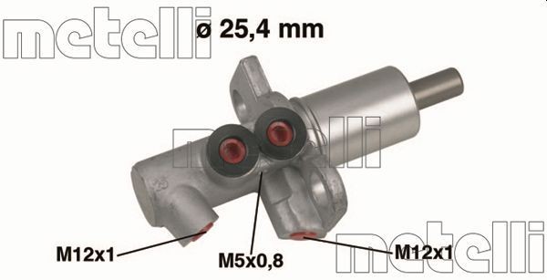 METELLI Hoofdremcilinder 05-0458 05-0458 Hoofdremcilinder AUDI A5 METELLI