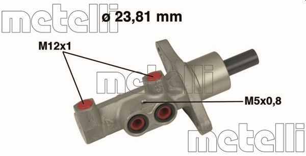 METELLI Jarrupääsylinteri 05-0475 05-0475 METELLI Jarrupääsylinteri Land Rover DISCOVERY hinta