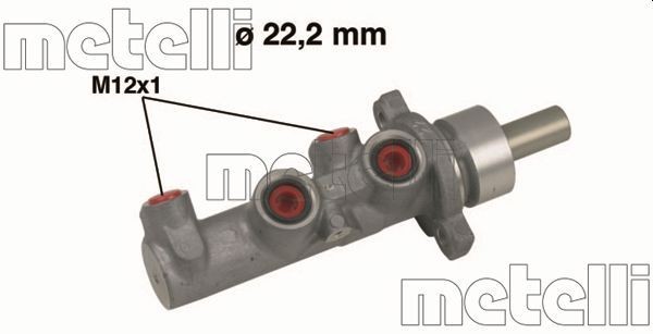 Maître-cylindre de frein METELLI 05-0483 METELLI 05-0483: Cylindre de frein principal Lancia YPSILON 2009