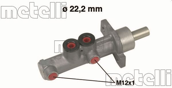 METELLI Cilindro maestro del freno 05-0597 METELLI 05-0597 Pompa freno 1007 Hatchback prezzo