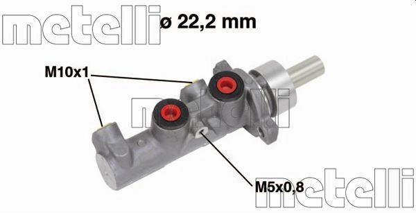 METELLI Bomba central dos travões 05-0670 METELLI 05-0670 Bomba de travões Fiat Multipla 186 preço