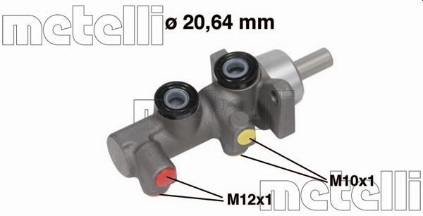 METELLI Hovedbremsesylinder 05-0696 Hovedbremsesylinder METELLI DOKKER 05-0696 billige