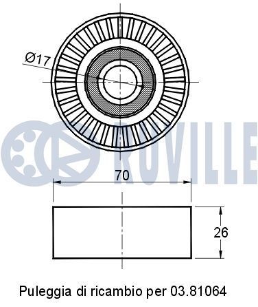 RUVILLE Sadales vārpsta 215402 Sadales vārpsta RUVILLE Seat ARONA 215402