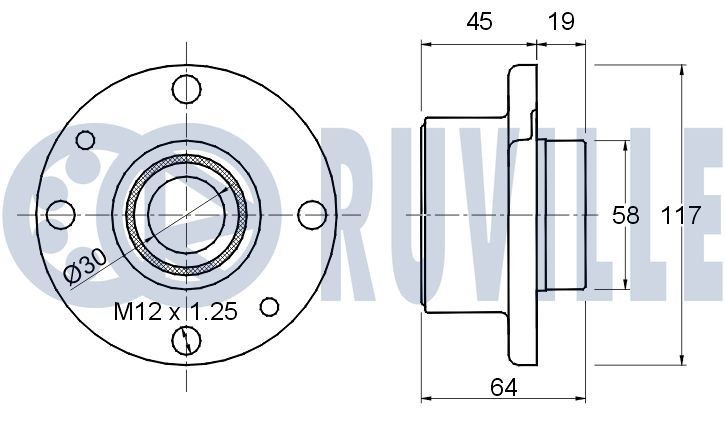 RUVILLE Klapitapp 268400 Klapitapp RUVILLE Volvo V50 268400