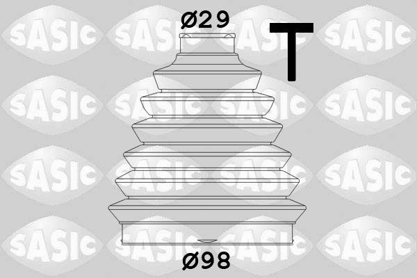 SASIC Faltenbalgsatz, Antriebswelle 2933983 2933983 Achsmanschette CITROËN ZX SASIC kaufen