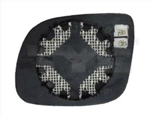 Spejlglas, udvendig spejl TYC 332-0015-1 TYC 332-0015-1 Sidespejle SKODA FABIA 1999